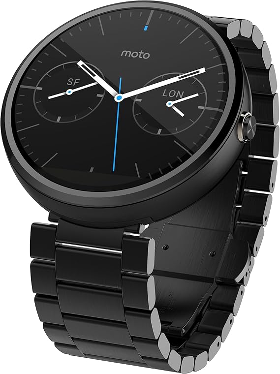 motorola moto 360 23毫米智能手表- 黑暗金属(一代)